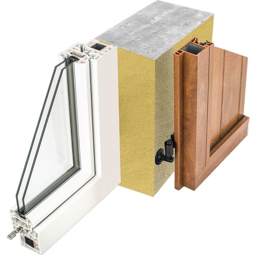 Installazione a muro oscuranti tradizionali Serbaplast